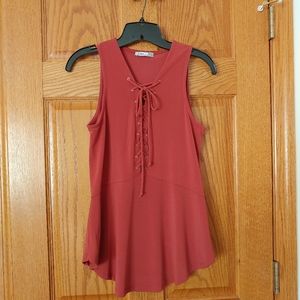 Dex Rust Tunic w/tie size small